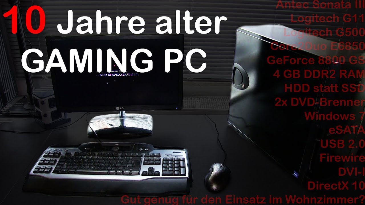So sah ein Gaming PC Setup vor 10 Jahren aus