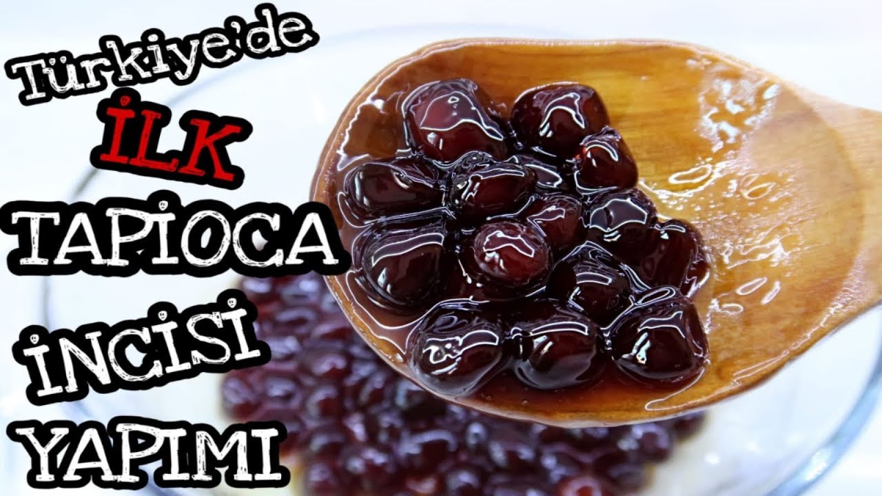 TAPYOKA İNCİSİ YAPIMI | TAPIOCA BUBBLE TEA TARİFİ | TAPIOCA PEARLS RECIPE