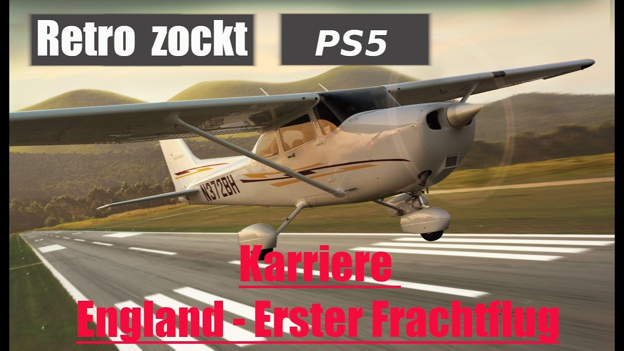 MSFS 2024 PS5: Frachtflug über England / Schrecksekunden & Funk-Bug ?