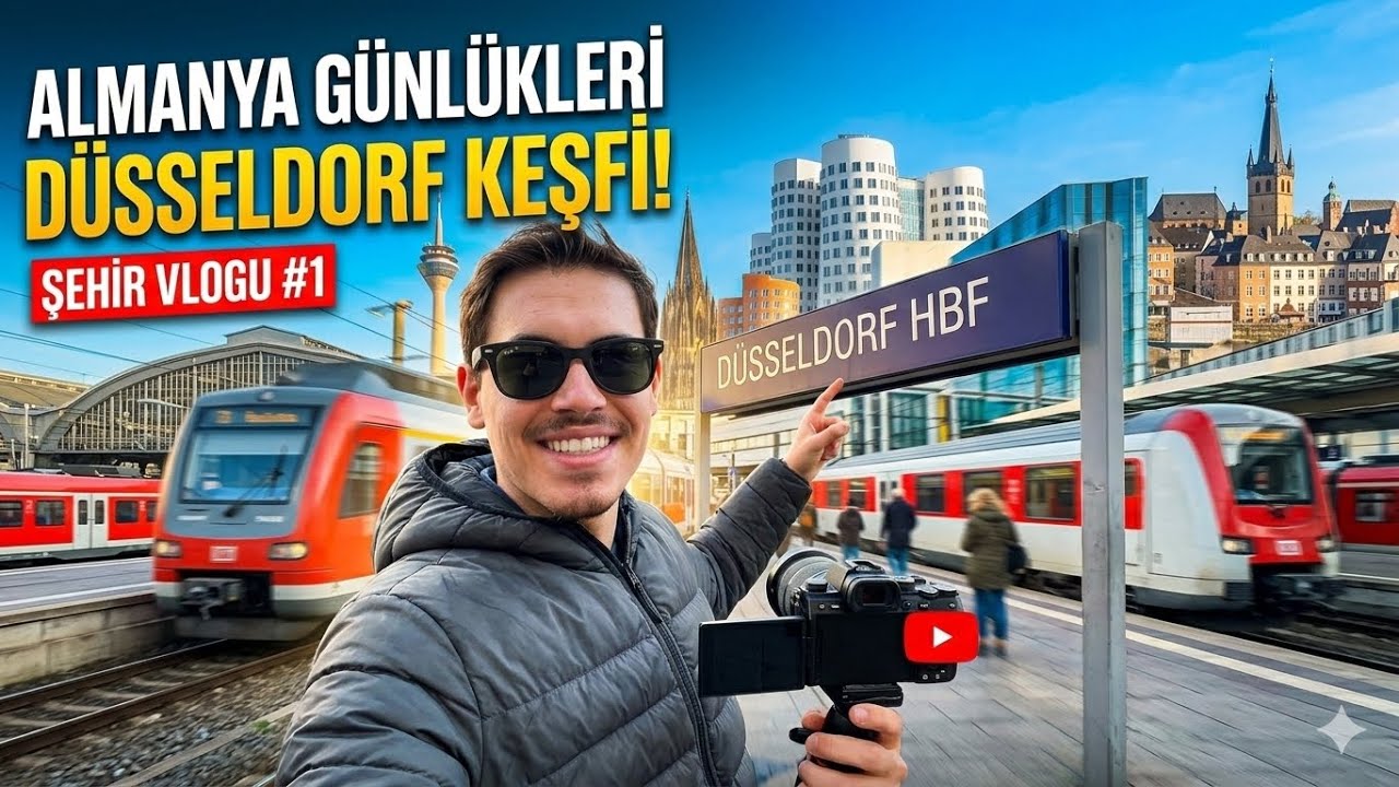 Almanya Düsseldorf Zentrum Pazar Vlog #1