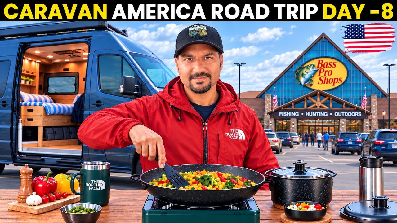 My CARAVAN USA Road Trip 🇺🇸 || INDIAN in ARKANSAS 