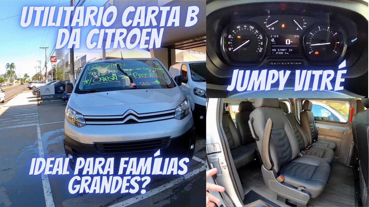 CITRÖEN JUMPY VITRÉ 2021 - O UTILITÁRIO TURBO DIESEL PARA HABILITAÇÃO B! #CITROËN JUMPY