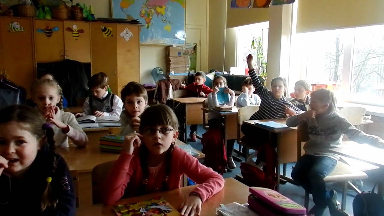Lietuvių kalbos pamoka 1 klasėje
