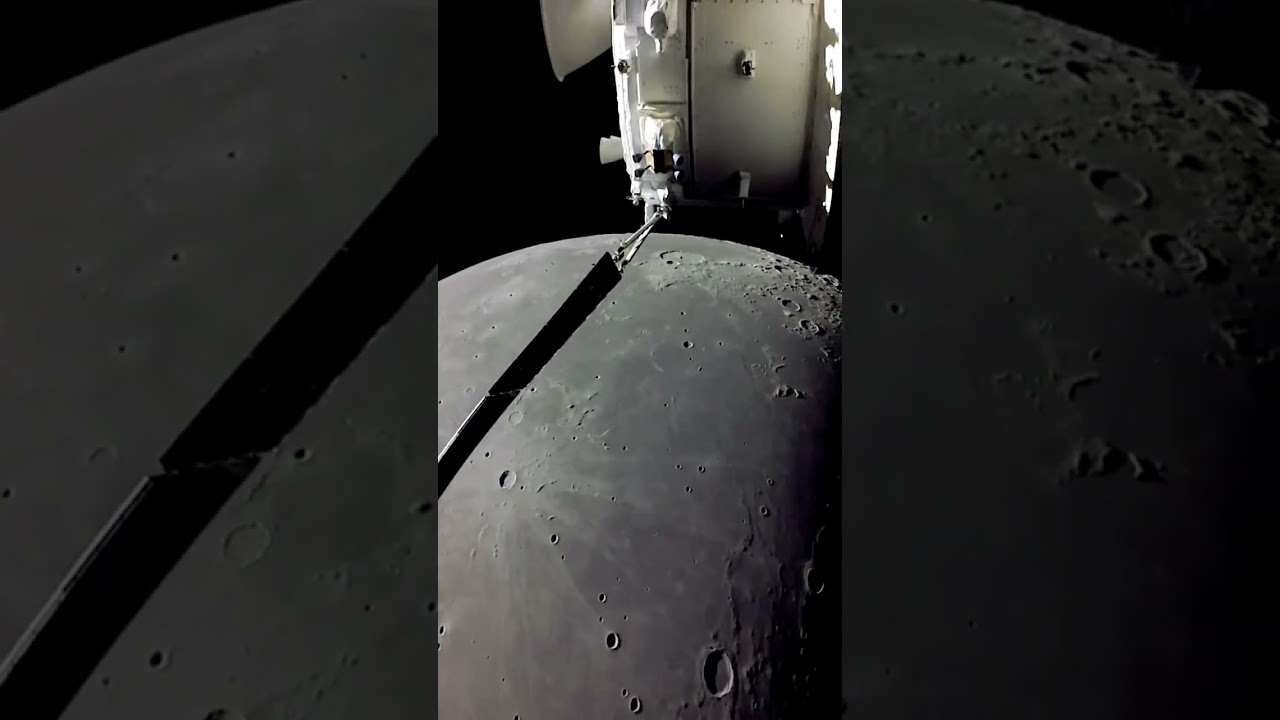 Космический аппарат Orion сделал  видео Луны с очень близкого расстояния