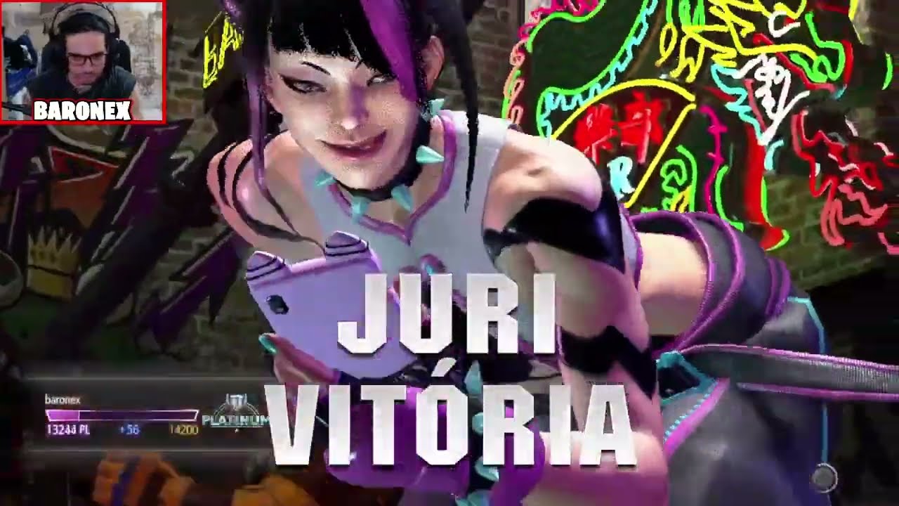 JOGANDO DE JURI RANK ONLINE / STREET FIGHTER 6 / BARONEX GAMEPLAY