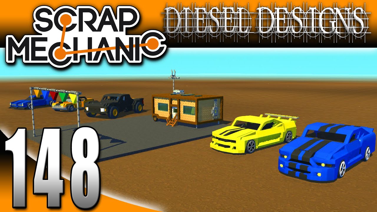 Scrap Mechanic Gameplay :EP148: FAN CREATIONS: Muscle Cars...and Truck! (1080p HD)