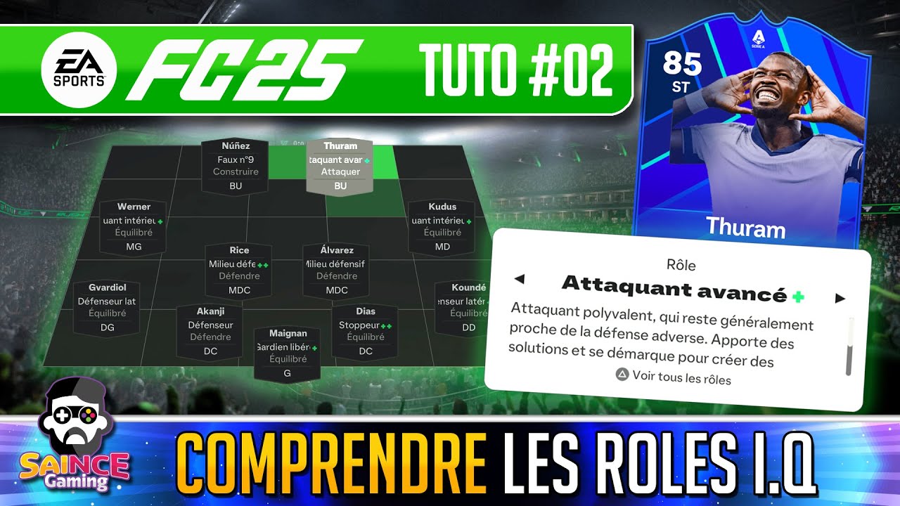 ⚽ FC 25 / Tactiques et R&ocirc;les IQ, Tout Comprendre !