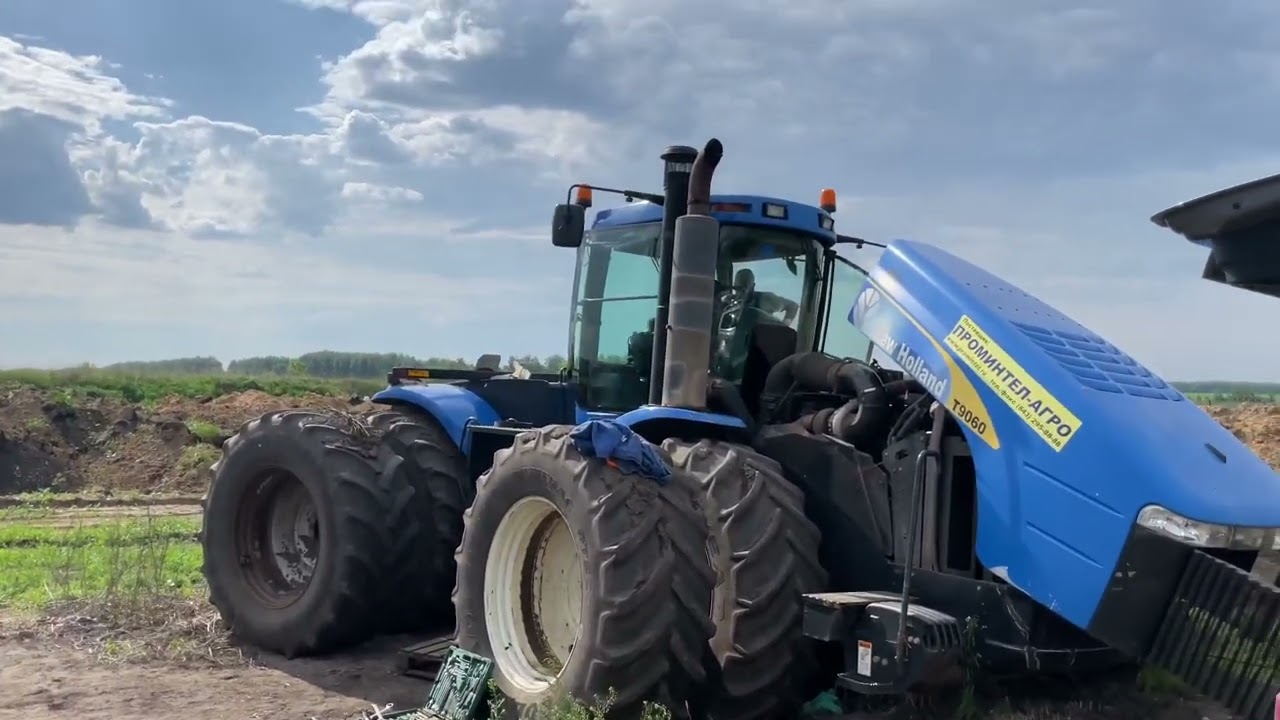 осмотр и запуск «монстра»: new holland t9060