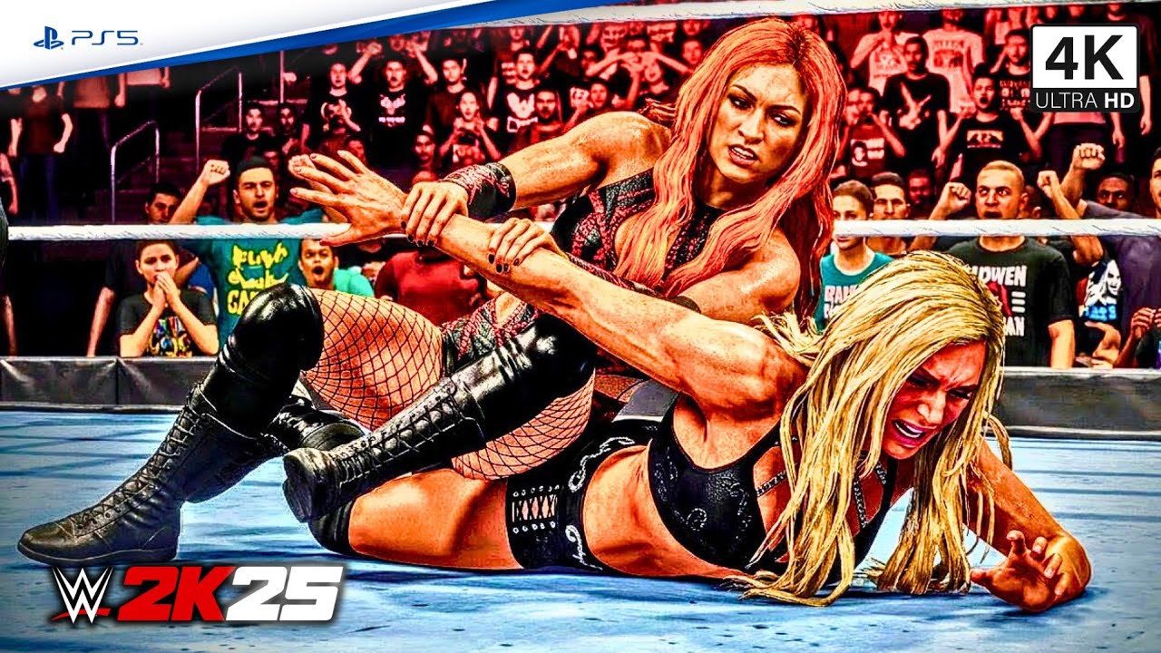 WWE 2K25 - Becky Lynch vs Charlotte Flair - Full Match | PS5 [4K UHD]