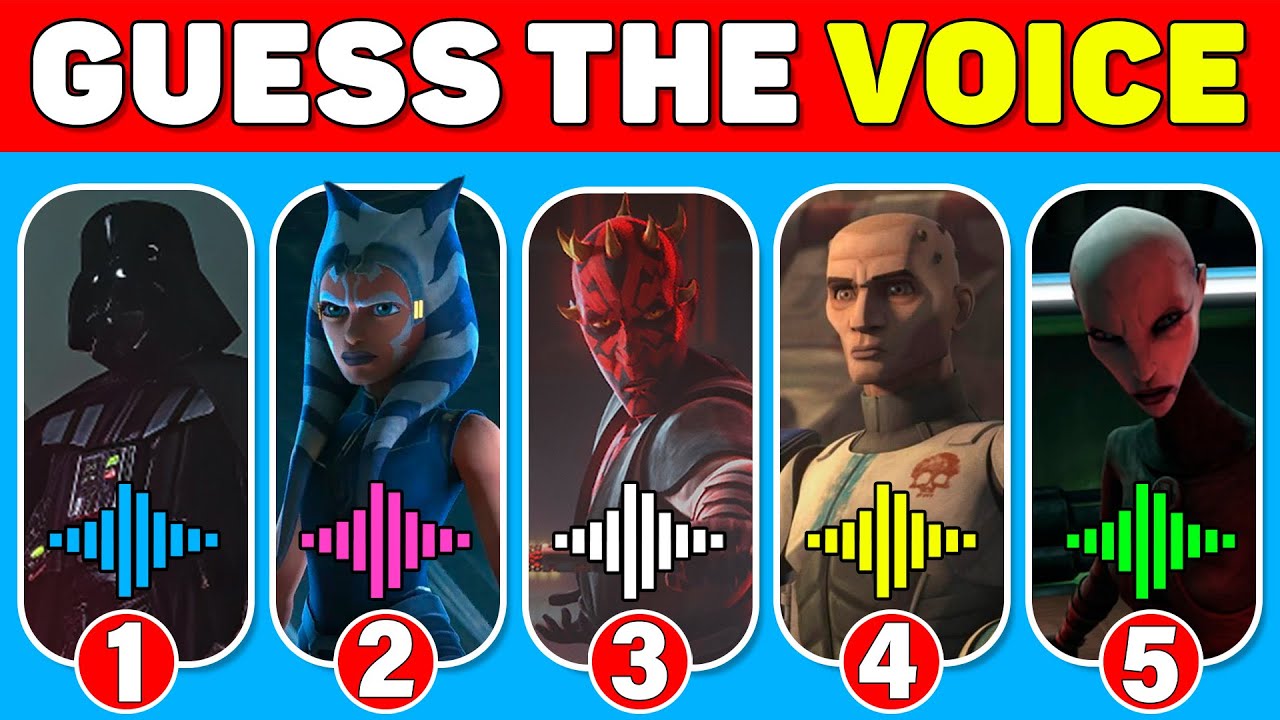 STAR WARS: THE CLONE WAR Guess the Characters by Their Voice - Quiz for Fans!