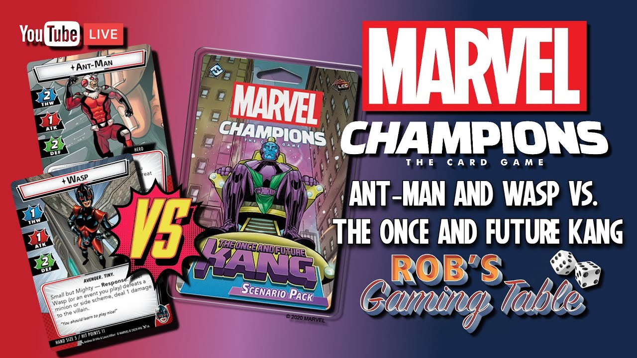 Marvel Champions Playthrough (Ant-Man, Wasp, Kang)