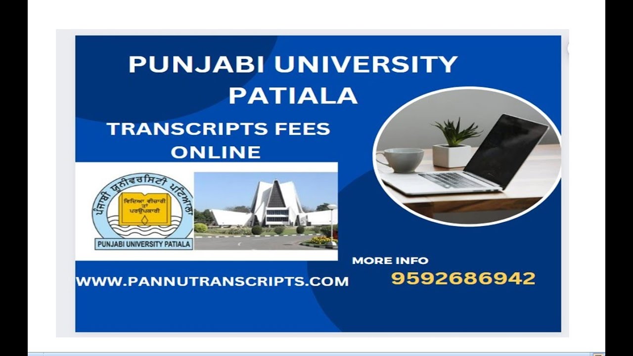 How Pay Fees Transcript Fees online Punjabi university Patiala2023 Wes,IQAS, ICES, ICAS, Ces Canada