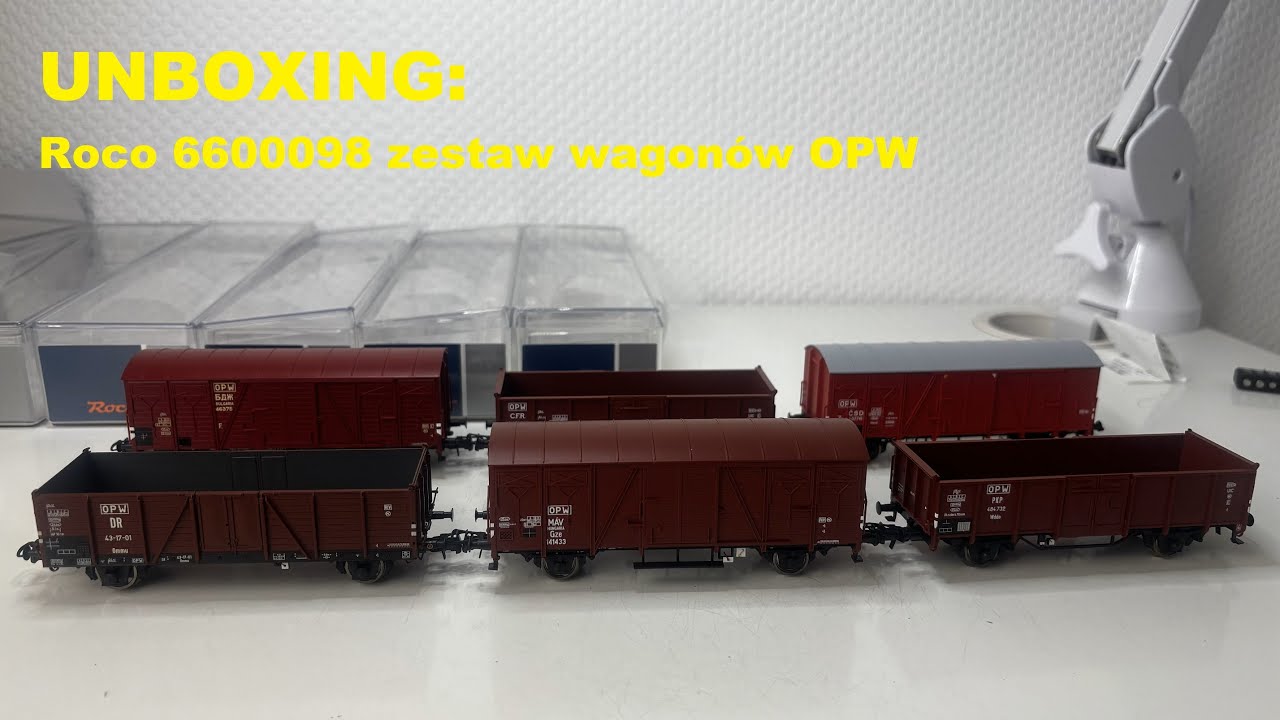 UNBOXING: Roco 6600098 zestaw wagon&oacute;w OPW