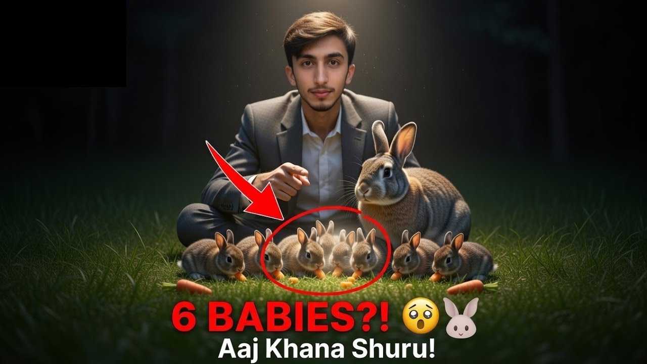 Hamare Rabbit babies Ne Aaj Pehli Baar Khana Khaya 🐰❤️ | Emotional Moment