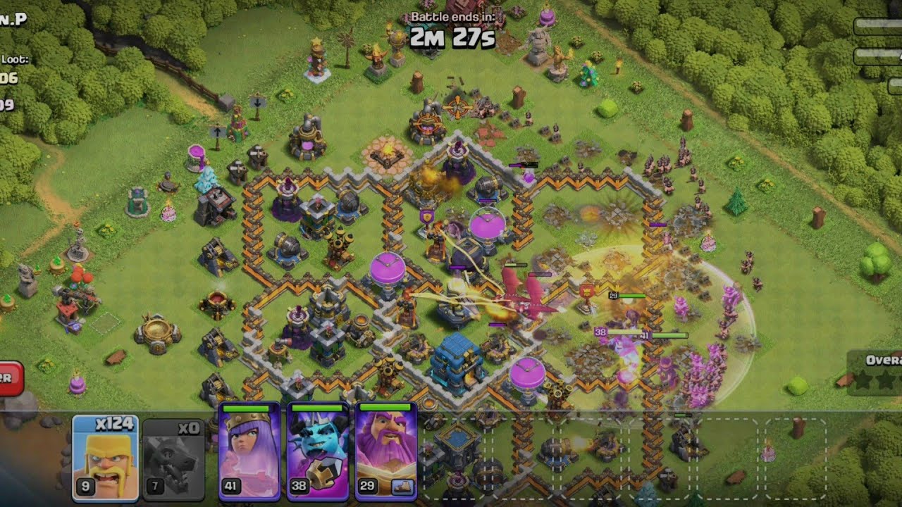 Clash of Clans | Continuous Destroy | 100% all the fight | Won..