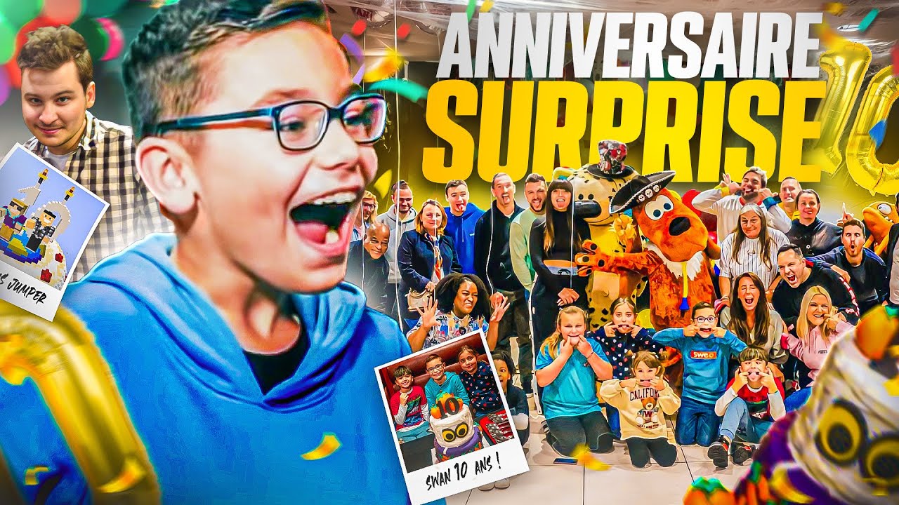 FÊTE D'ANNIVERSAIRE SURPRISE POUR LES 10 ANS DE SWAN !
