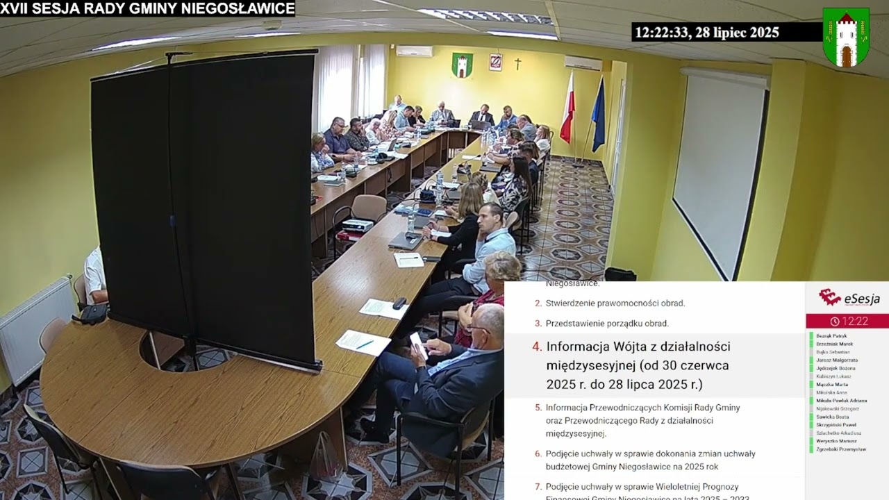 XVII Sesja Rady Gminy Niegosławice