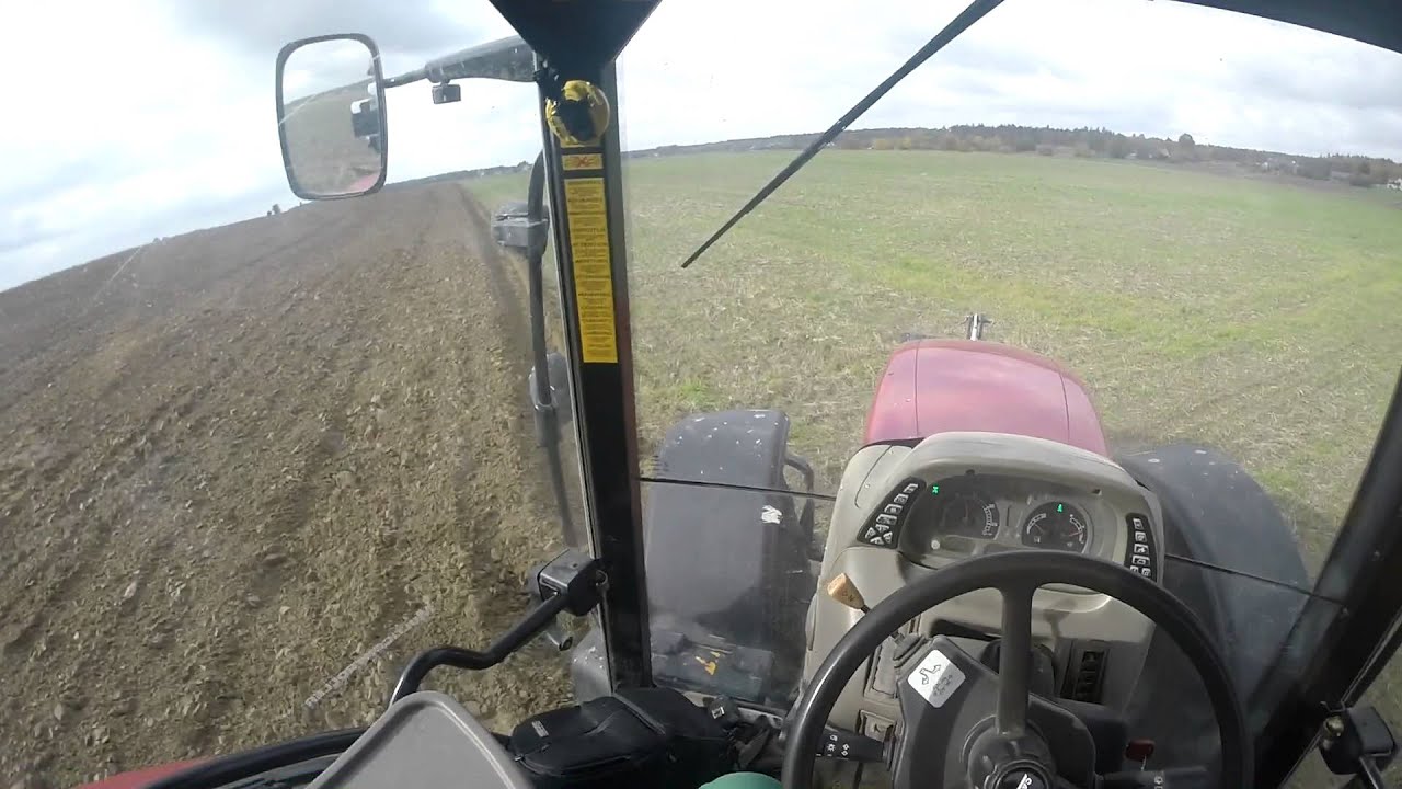 Zimowa Orka z perspektywy kierowcy Case Maxxum 140