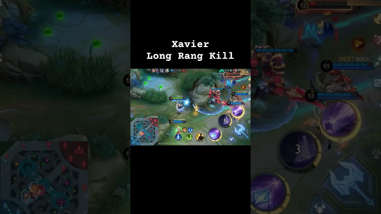 Xavier long rang ultimate kill JOY Don&rsquo;t Run 😂 #mlbb #mobilelegends #shorts