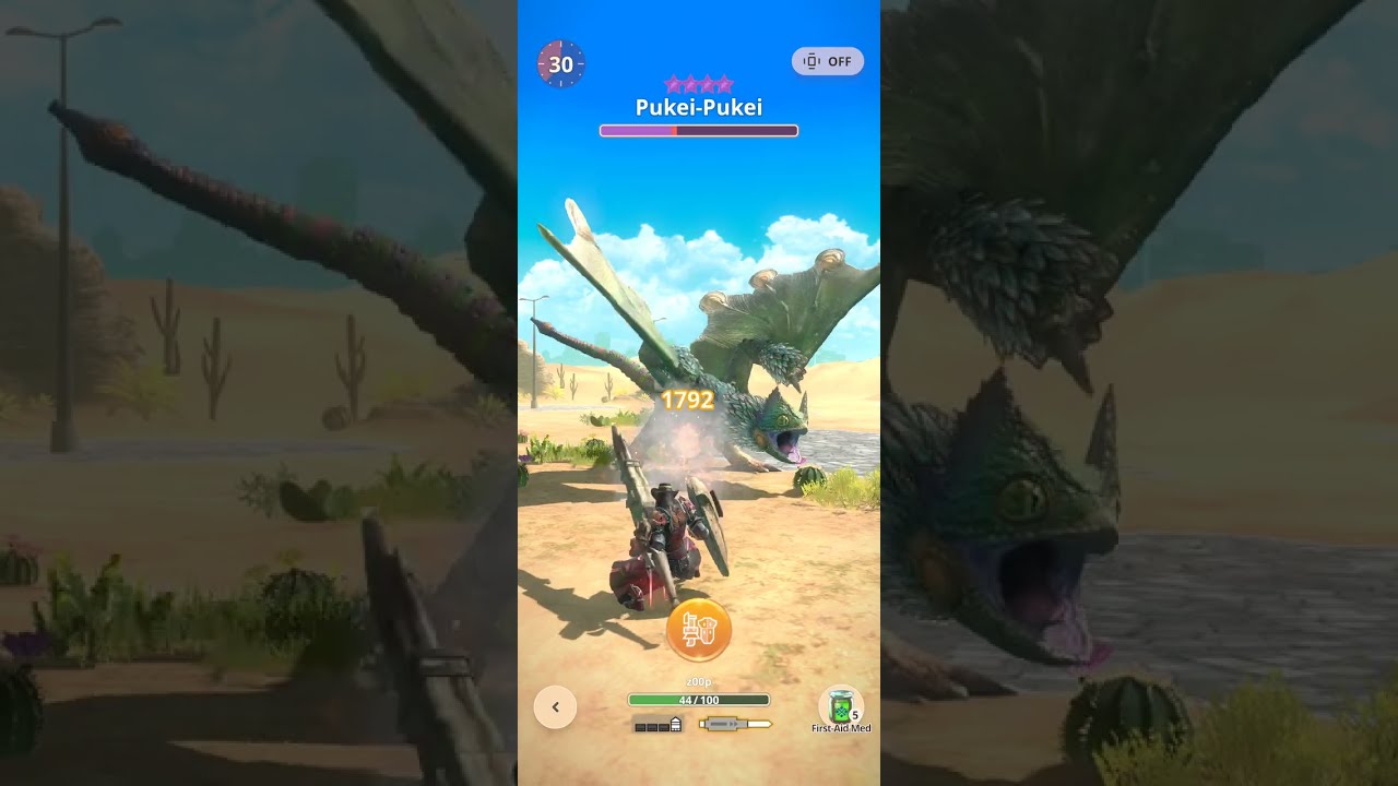 MHNow - 8.1 Bone Gunlance vs 9-star Pukei