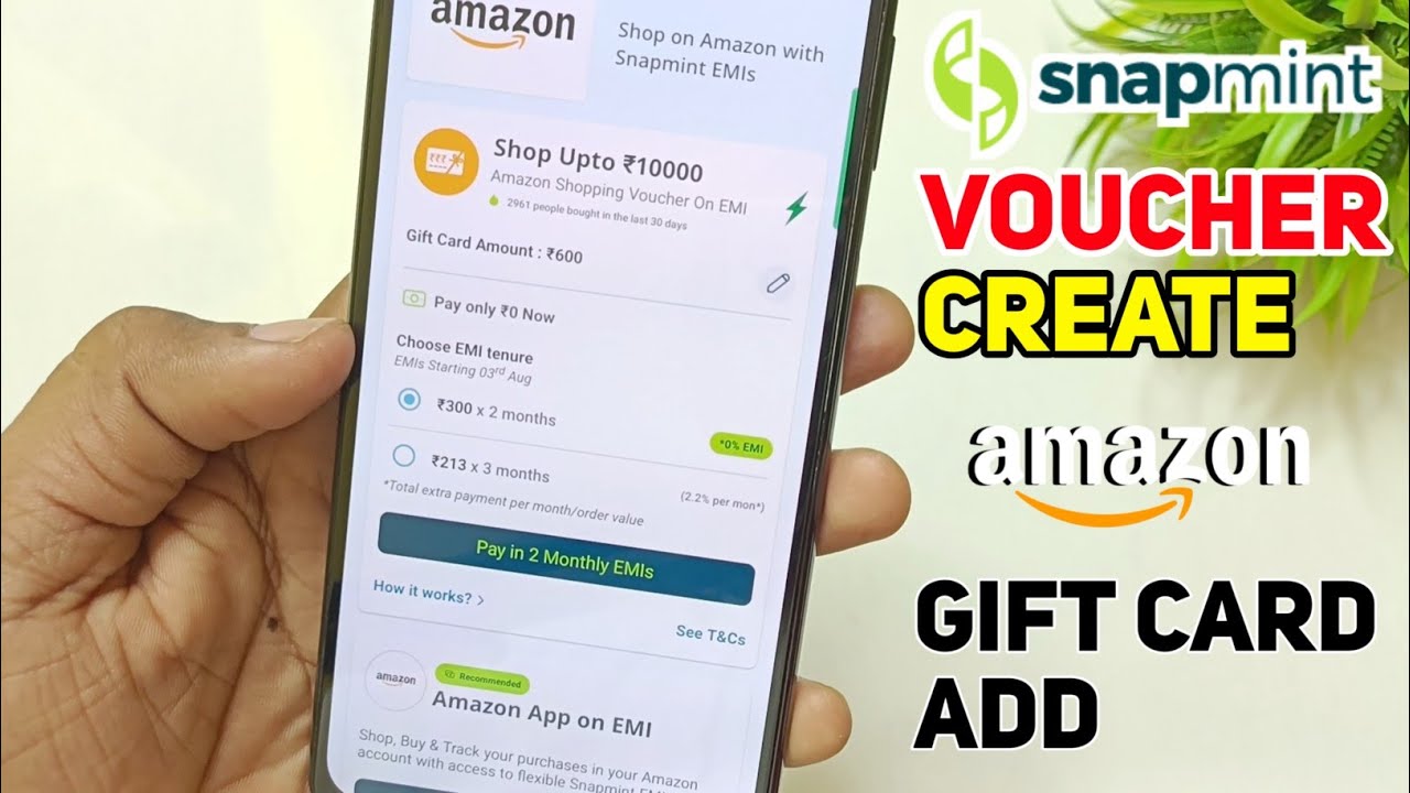 snapmint se amazon gift card kaise le🎁 snapmint gift voucher|snapmint voucher purchase|snapmit app