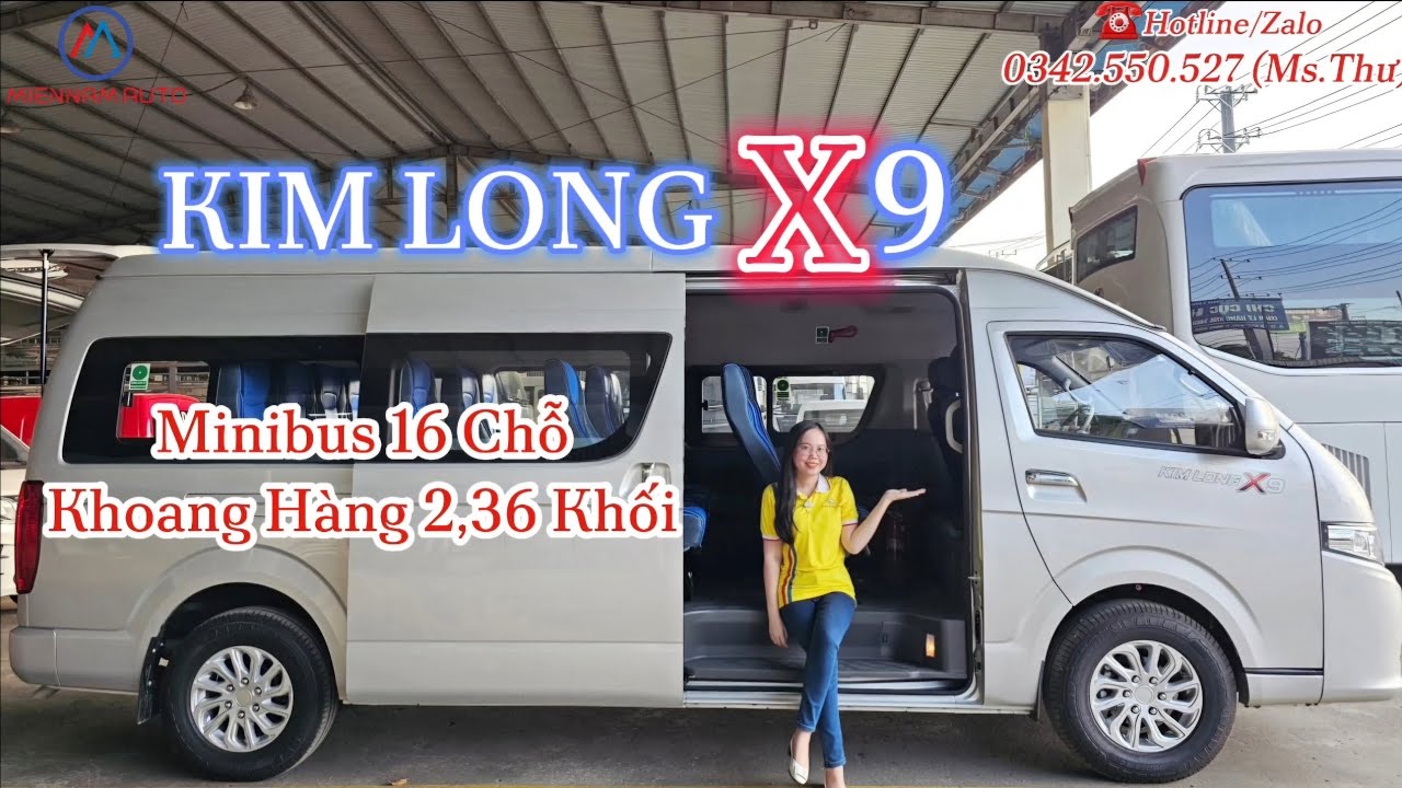 Đánh Giá Xe Khách 16 Chỗ KIM LONG X9 I Minibus KIMLONG X9 Động Cơ XCE XinChen I Khoang Hàng 2.36 m3