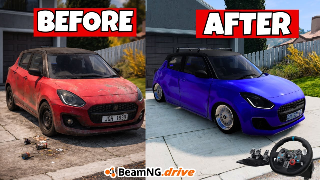 Я купил ужасный Suzuki Swift… А потом его модернизировал 😱🔥 | BeamNG Drive
