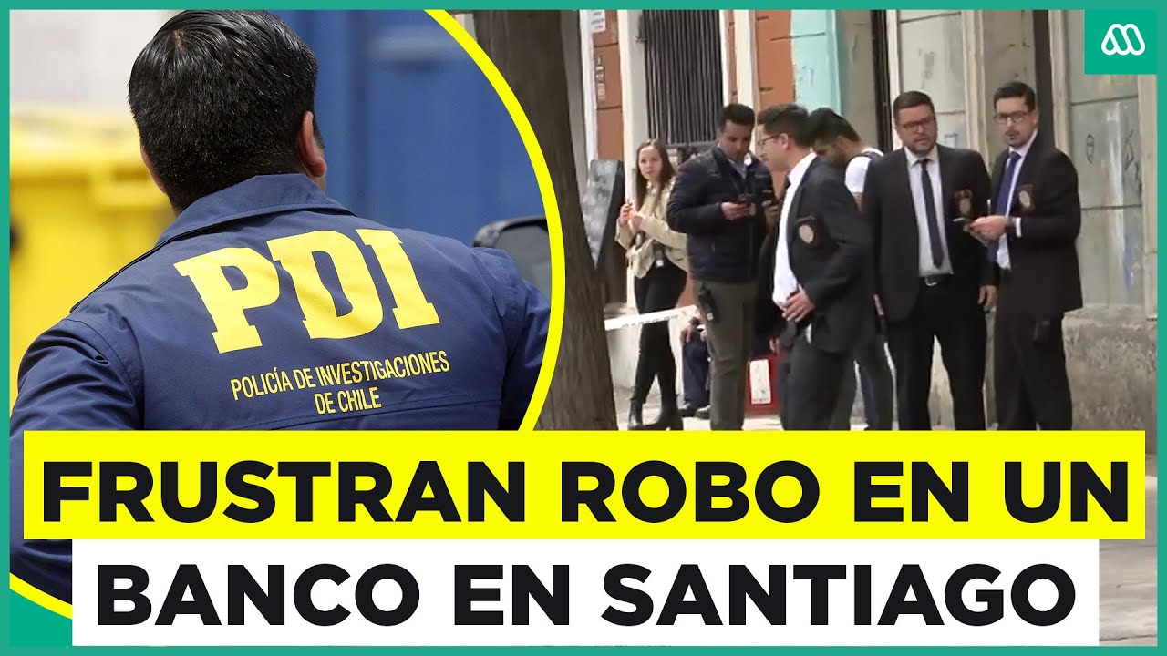 Robo frustrado fuera de banco: Dispararon contra la policía