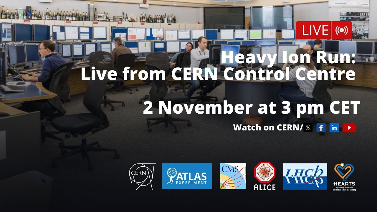 LIVE: from the CERN Control Centre with the four largest LHC experiments