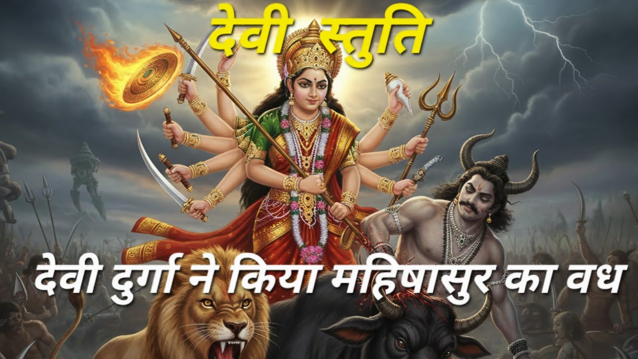शिव पुराण कथा  : दुर्गा देवी  ने किया महिषासुर वध 