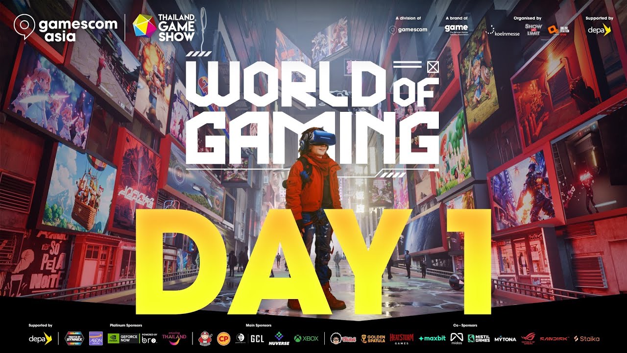 [LIVE] gamescom asia x Thailand Game Show : World of Gaming (DAY 1)
