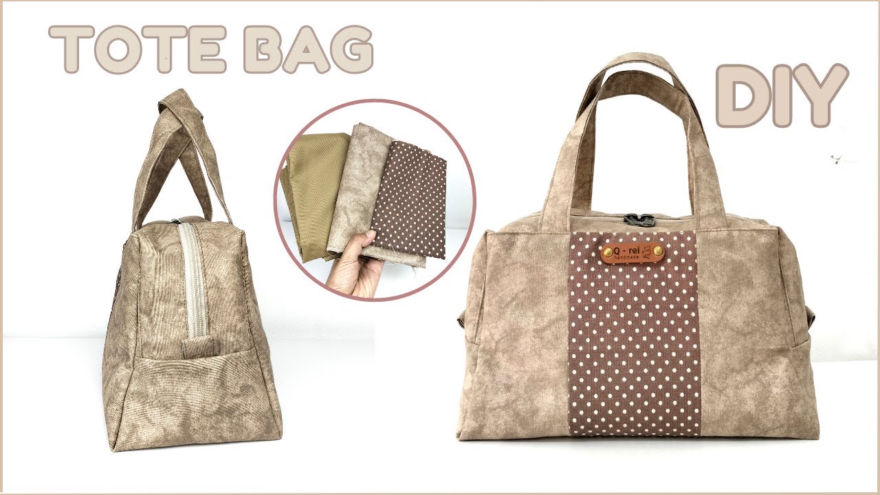 Tote Bag Tutorial For Beginners | DIY Tote Bag Beginners Sewing Tutorial