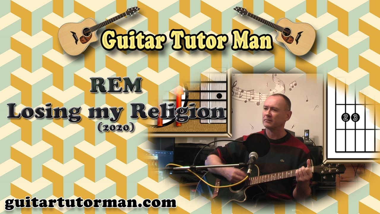 Losing my Religion (2020 version) - Acoustic Guitar Tutorial (ft. my son Jason) (easy-ish)