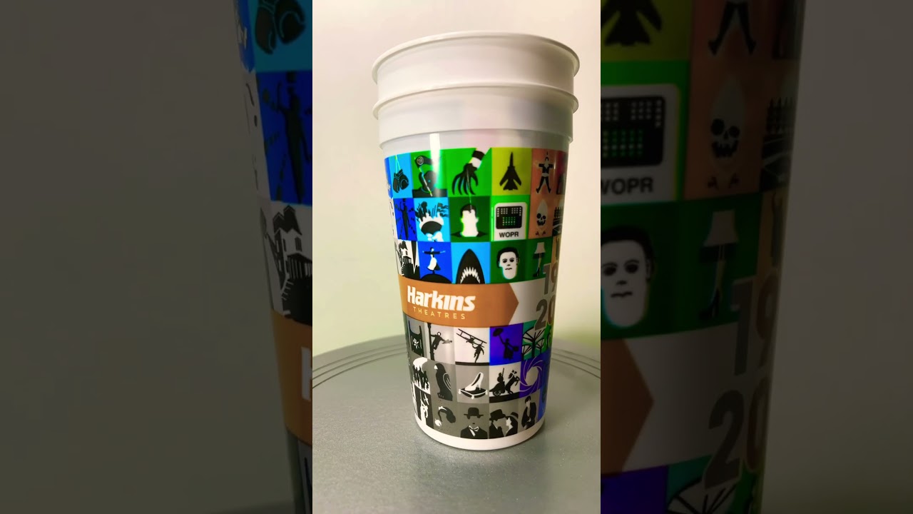 2024 Harkins theaters, loyalty cup. Can you name all the movies that the pictures represent?