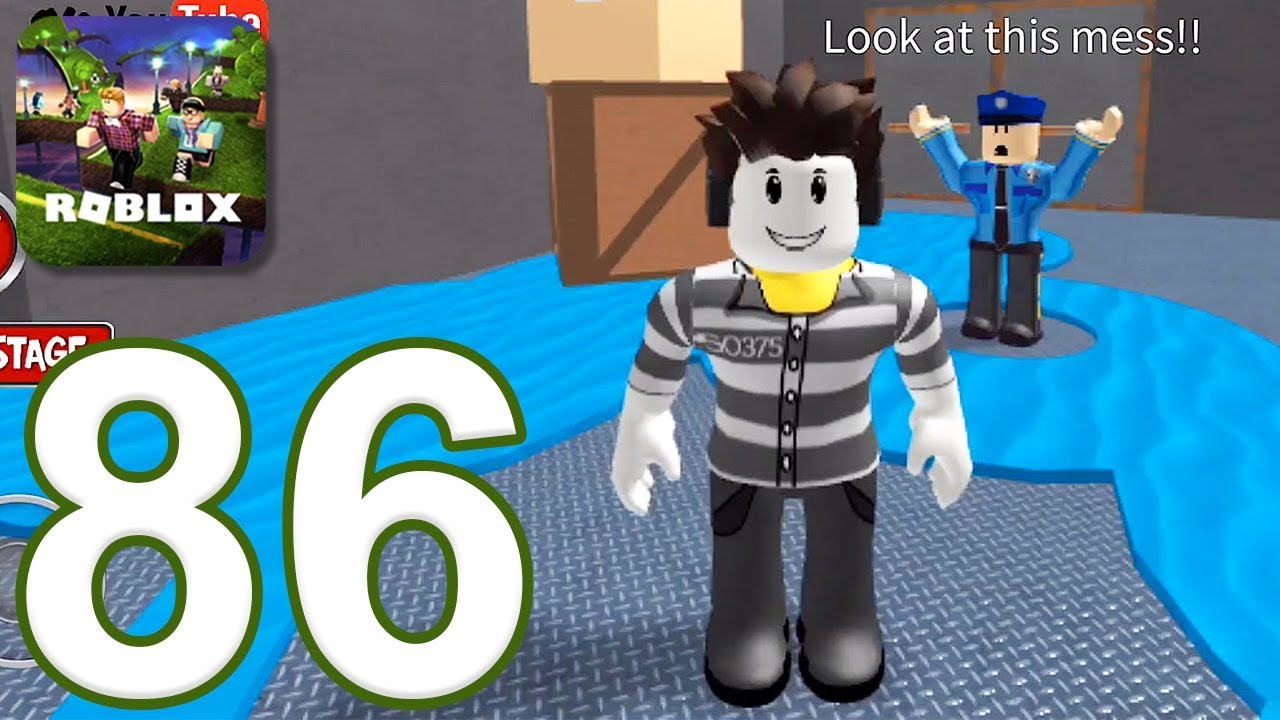 Roblox Mobile - Gameplay Walkthrough Part 86 - Escape Jail Obby (iOS, Android)