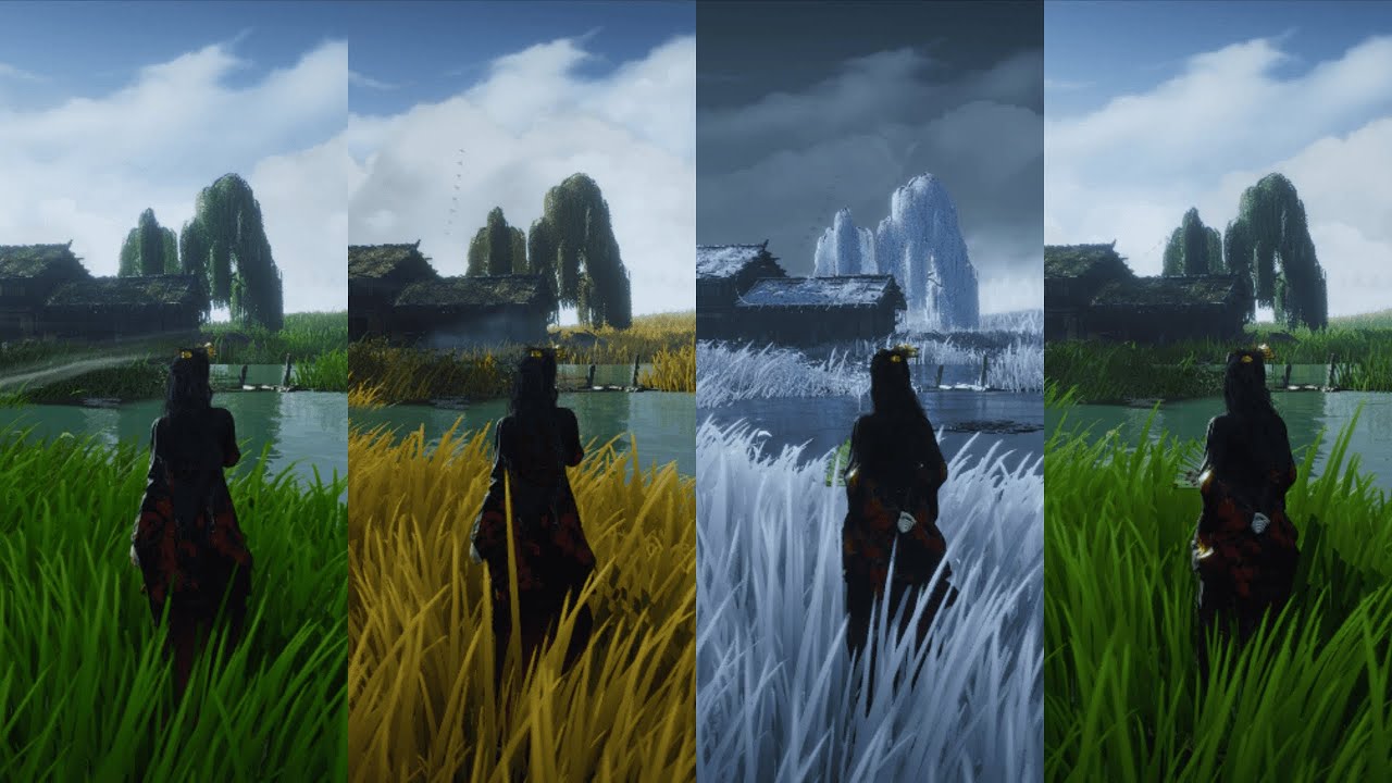 Where Winds Meet future map expansion sneak peek (Part 1) - Qinchuan - Four seasons in one day