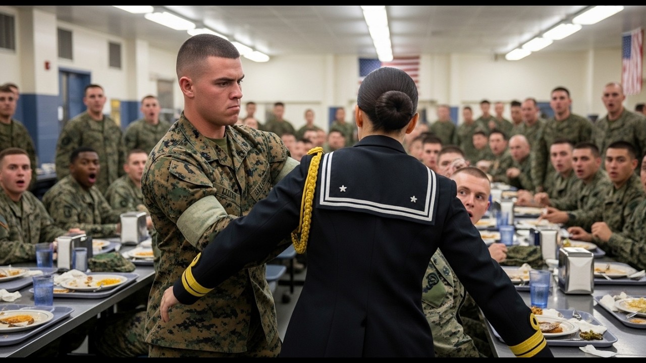 He Pushed Her in the Mess Hall — Not Knowing She Outranked Everyone in the Room..