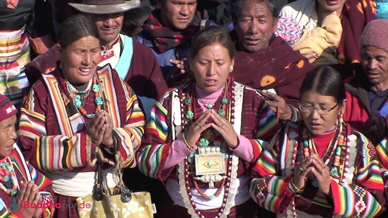 Losar Feierlichkeiten 2135 in Kathmandu am 9. Februar 2008 mit einer Delegation aus Humla