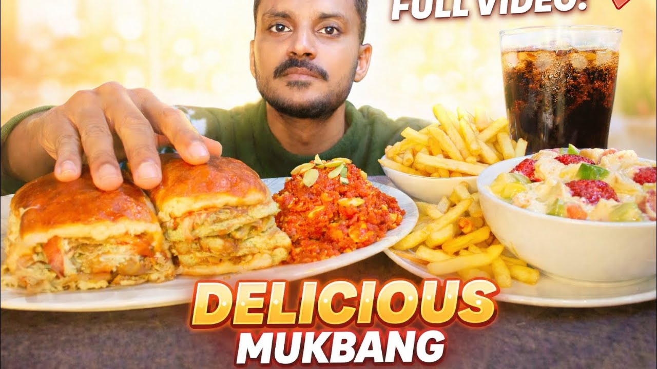 Mega Fast Food ASMR Mukbang | Burger Fries + Dessert+Cold Drink| Crunch Sounds #Crunchycravingsasmr 