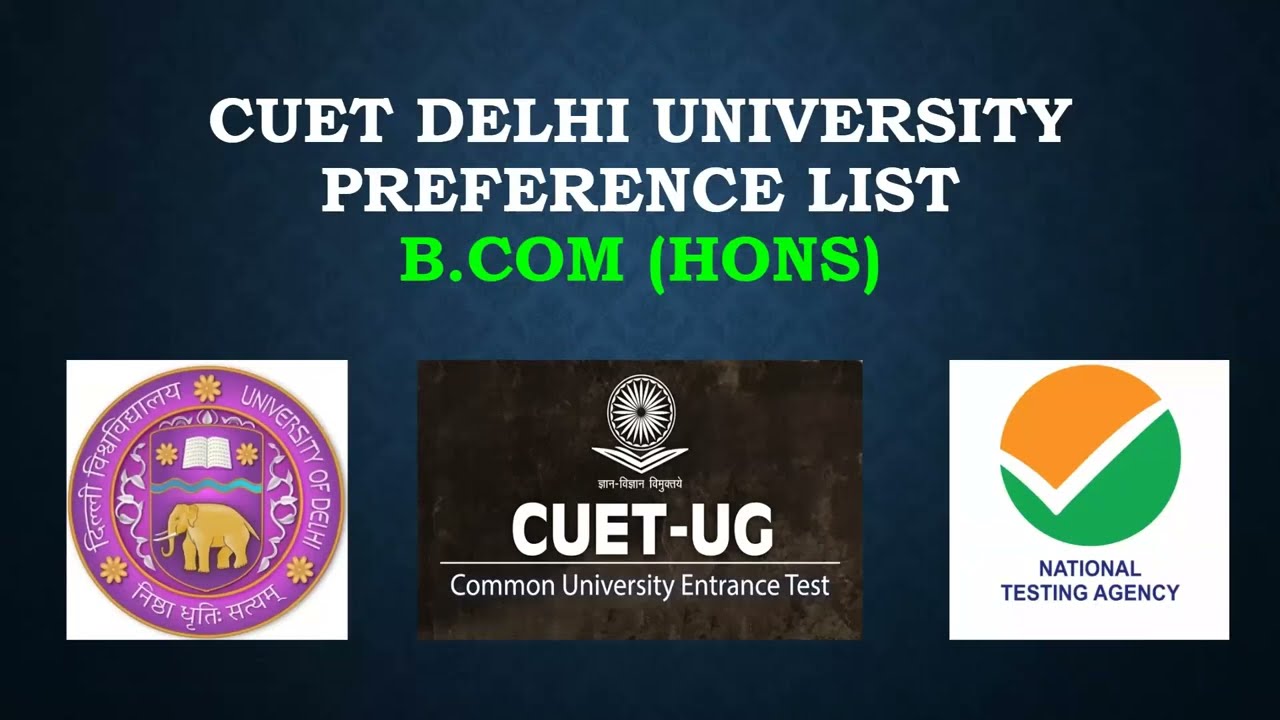 B.Com preference list Delhi University || CUET preference list DU || Top BCom college #du_admission