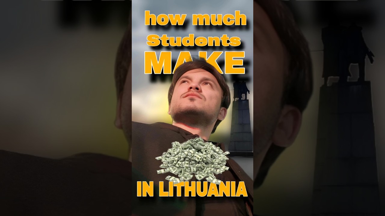 Day 1 of how much a student can make in lithuania #studentlifeabroad #studyinlithuania #lithuania