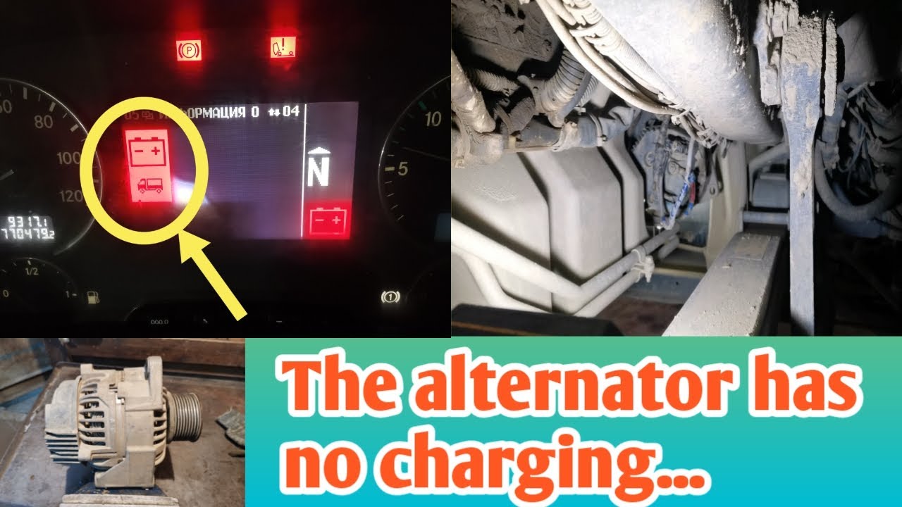 The alternator has no charging ||Mercedes Benz actros 3341