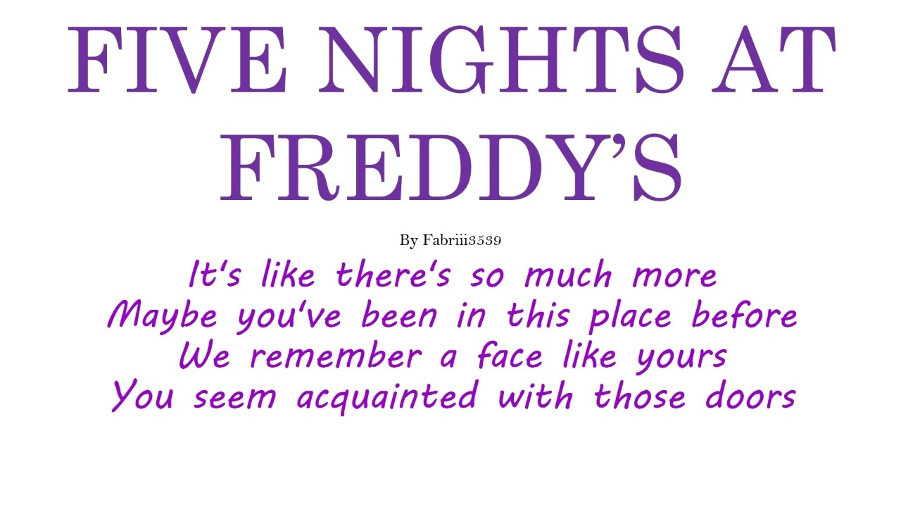 Karaoke Frank Sinatra FNAF (ai) Cover + lyrics