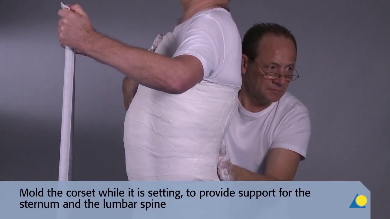 Corset using plaster of Paris