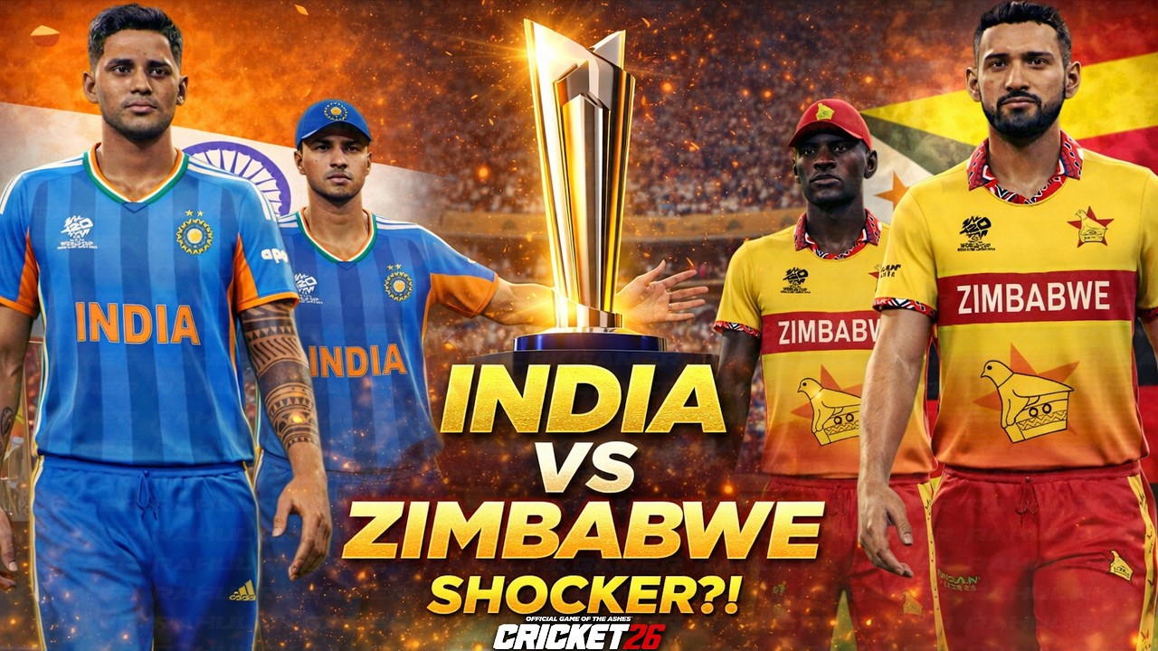India vs Zimbabwe T20 World Cup 2026 | Cricket 26 Match Highlights