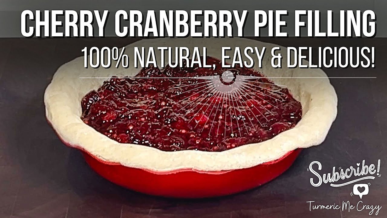 Irresistible Cherry Cranberry Pie Filling - for THE PERFECT HOLIDAY PIE! #holidayrecipes #cherrypie