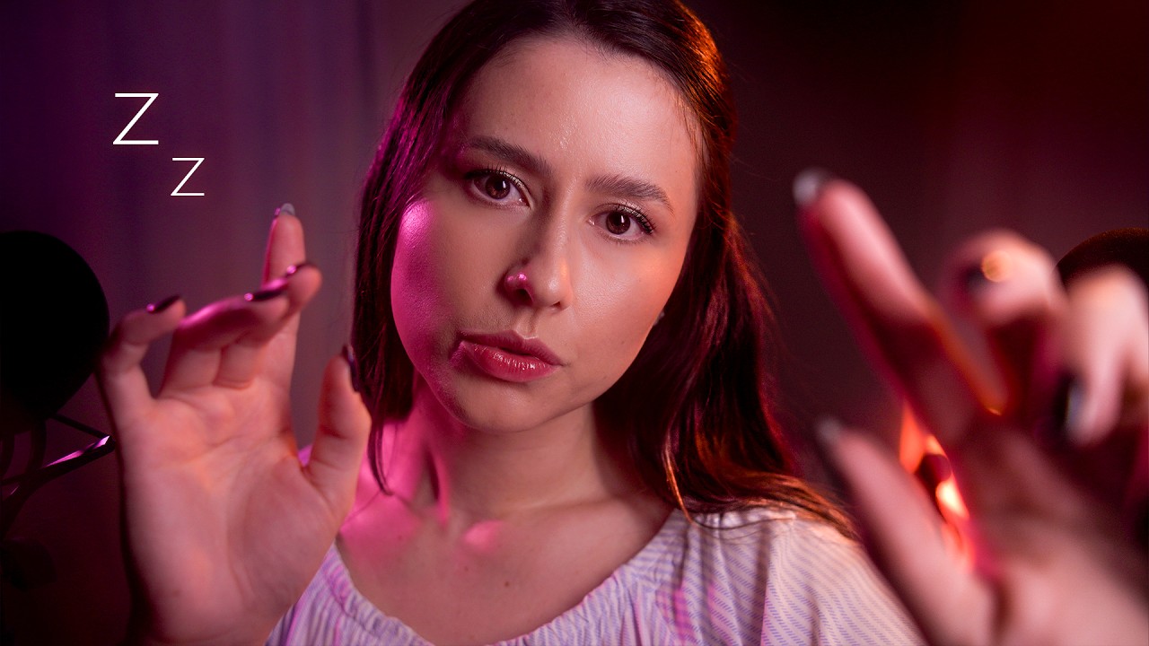 ASMR Hand Movements for Sleep + Mouth Sounds and 💤🌧 Jellyfish, Spiral, Plucking,...