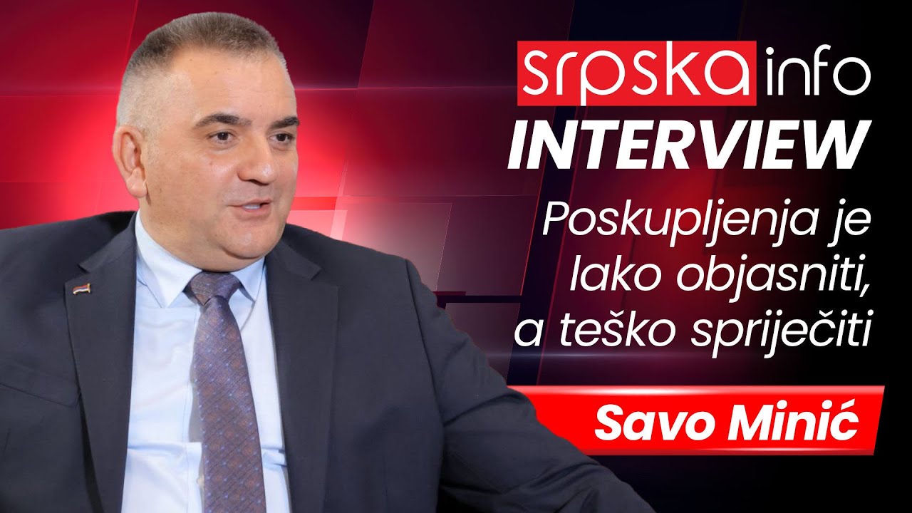 Savo Minić, premijer Srpske: Poskupljenja je lako objasniti, ali ih je teško spriječiti