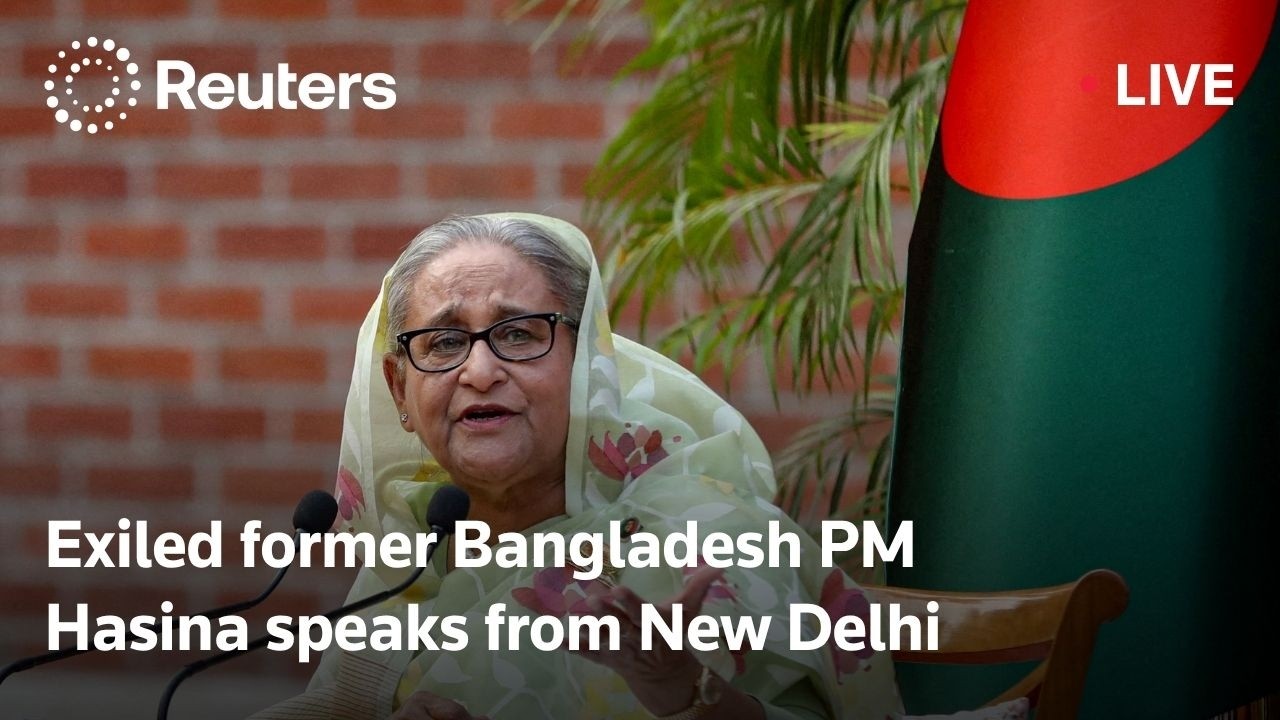 LIVE: Exiled former Bangladesh PM Hasina gives virtual address
