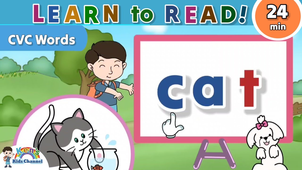 Learn to Read CVC Words | CVC Words Songs for Kids | English Reading Lesson for Kids